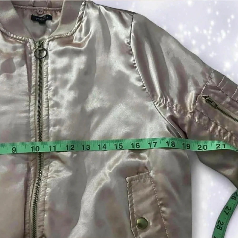 Rue21 Pink Satin Bomber Jacket - Picture 4 of 7